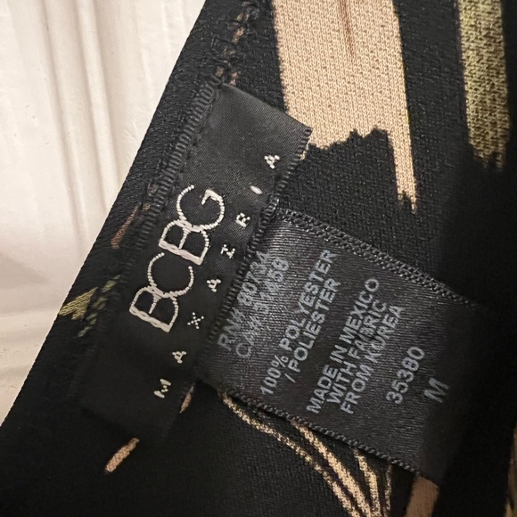 BCBGMaxazria Bamboo Floral Print Asymetrical Dress - Picture 2 of 5